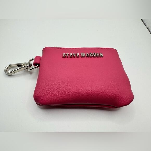 Steve Madden change purse / lot / Pink and Studded Black/ Interchangeable Strap - Picture 6 of 9